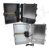 Altelix 17x14x9 Polycarbonate + ABS NEMA 4X Enclosure with 50W Heater, Aluminum Equipment Mounting Plate, 120 VAC Outlets & Power Cord
