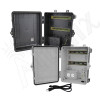 Altelix 12x9x7 Polycarbonate + ABS NEMA 4X DIN Rail Enclosure with 120 VAC Outlets & Power Cord