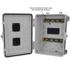 Altelix 12x9x7 Polycarbonate + ABS Vented DIN Rail Enclosure