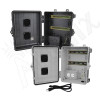 Altelix 12x9x7 Polycarbonate + ABS Vented DIN Rail Enclosure with 120 VAC Outlets & Power Cord