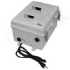 Altelix 12x9x7 Polycarbonate + ABS Vented DIN Rail Enclosure with Cooling Fan, 120 VAC Outlets & Power Cord