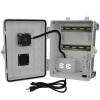 Altelix 12x9x7 Polycarbonate + ABS Vented DIN Rail Enclosure with Cooling Fan, 120 VAC Outlets & Power Cord