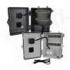 Altelix 12x9x7 Polycarbonate + ABS Vented DIN Rail Enclosure with Cooling Fan, 120 VAC Outlets & Power Cord