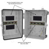 Altelix 12x9x9 Polycarbonate + ABS NEMA 4X DIN Rail Enclosure