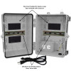 Altelix 12x9x9 Polycarbonate + ABS NEMA 4X DIN Rail Enclosure with 120 VAC Outlets & Power Cord