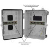 Altelix 12x9x9 Polycarbonate + ABS Vented DIN Rail Enclosure