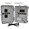 Altelix 12x9x9 Polycarbonate + ABS Vented DIN Rail Enclosure with 120 VAC Outlets & Power Cord