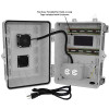 Altelix 12x9x9 Polycarbonate + ABS Vented DIN Rail Enclosure with Cooling Fan, 120 VAC Outlets & Power Cord