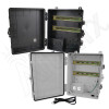 Altelix 14x11x7 Polycarbonate + ABS NEMA 4X DIN Rail Enclosure with 120 VAC Outlets & Power Cord