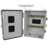 Altelix 14x11x7 Polycarbonate + ABS Vented DIN Rail Enclosure