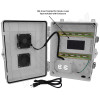 Altelix 14x11x7 Polycarbonate + ABS Vented DIN Rail Enclosure with Cooling Fan, 120 VAC Outlets & Power Cord