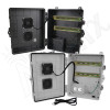 Altelix 14x11x7 Polycarbonate + ABS Vented DIN Rail Enclosure with Cooling Fan, 120 VAC Outlets & Power Cord
