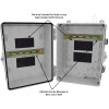 Altelix 14x11x9 Polycarbonate + ABS NEMA 4X DIN Rail Enclosure