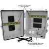 Altelix 14x11x9 Polycarbonate + ABS Vented DIN Rail Enclosure with 120 VAC Outlets & Power Cord