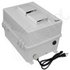 Altelix 14x11x9 Polycarbonate + ABS Vented DIN Rail Enclosure with Cooling Fan, 120 VAC Outlets & Power Cord