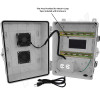 Altelix 14x11x9 Polycarbonate + ABS Vented DIN Rail Enclosure with Cooling Fan, 120 VAC Outlets & Power Cord