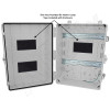 Altelix 17x14x7 Polycarbonate + ABS NEMA 4X DIN Rail Enclosure
