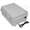 Altelix 17x14x7 Polycarbonate + ABS NEMA 4X DIN Rail Enclosure with 120 VAC Outlets & Power Cord