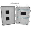 Altelix 17x14x7 Polycarbonate + ABS Vented DIN Rail Enclosure