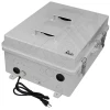 Altelix 17x14x7 Polycarbonate + ABS Vented DIN Rail Enclosure with 120 VAC Outlets & Power Cord