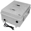 Altelix 17x14x7 Polycarbonate + ABS Vented DIN Rail Enclosure with Cooling Fan, 120 VAC Outlets & Power Cord