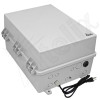 Altelix 17x14x9 Polycarbonate + ABS NEMA 4X DIN Rail Enclosure with 120 VAC Outlets & Power Cord