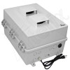 Altelix 17x14x9 Polycarbonate + ABS Vented DIN Rail Enclosure with 120 VAC Outlets & Power Cord