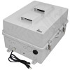 Altelix 17x14x9 Polycarbonate + ABS Vented DIN Rail Enclosure with Cooling Fan, 120 VAC Outlets & Power Cord