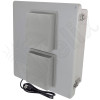 Altelix 14x12x6 Fiberglass Vented Fan Cooled Weatherproof NEMA Enclosure with Aluminum Mounting Plate, 120 VAC Outlets and Power Cord