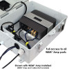 Altelix Weatherproof WiiM® Amp and WiiM® Amp Pro Enclosure with 120 VAC Outlets & Power Cord