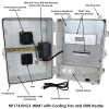 Altelix Weatherproof WiiM® Amp and WiiM® Amp Pro Enclosure with 120 VAC Outlets & Power Cord