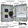 Altelix Weatherproof Audio Video Enclosure with Universal Equipment Mounting and 120 VAC Outlets