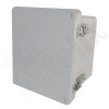 Altelix 10x8x6 Inch Fiberglass Weatherproof NEMA 4X Enclosure with Aluminum Equipment Mounting Plate and 120VAC Outlets