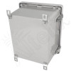 Altelix 10x8x6 Inch Fiberglass Weatherproof NEMA 4X Enclosure with Aluminum Equipment Mounting Plate and 120VAC Outlets