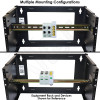 Altelix Adjustable 1U 19" Rack Mount DIN Rail Kit