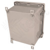 Altelix 10x8x8 Fiberglass Weatherproof NEMA 4X Enclosure with Blank Galvanized Steel Equipment Mounting Plate
