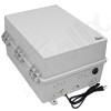 Altelix 17x14x9 Heated Polycarbonate + ABS NEMA 4X DIN Rail Enclosure with 50W Heater, 120 VAC Outlets & Power Cord