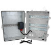 Altelix 17x14x9 Heated Polycarbonate + ABS NEMA 4X DIN Rail Enclosure with 50W Heater, 120 VAC Outlets & Power Cord
