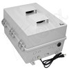 Altelix 17x14x9 Heated Polycarbonate + ABS Vented DIN Rail Enclosure with 50W Heater, Cooling Fan, 120 VAC Outlets & Power Cord