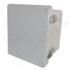 Altelix 10x8x6 Inch Fiberglass Weatherproof NEMA 4X Enclosure with Aluminum Equipment Mounting Plate