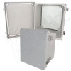 Altelix 10x8x6 Inch Fiberglass Weatherproof NEMA 4X Enclosure with Aluminum Equipment Mounting Plate