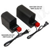 DIN Rail Mountable Touch-Safe Heater Kit - 50W or 100W with Thermostat and Power Cord