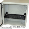 Altelix 14x6 Inch Steel Utility Shelf  and Mounting Bracket Kit for NS161608 Series Enclosures