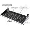 Altelix 14x6 Inch Steel Utility Shelf  and Mounting Bracket Kit for NS161608 Series Enclosures