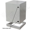 Altelix 28x24x24 NEMA 4X Steel Pad Mount Network Cabinet Enclosure with Plinth and Dual 120 VAC Duplex Outlets