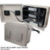 Altelix Weatherproof Dual WiiM® Amp and WiiM® Amp Pro Enclosure with 19" 6U Equipment Rack, 120 VAC Outlets & Power Cord