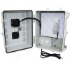 Altelix Weatherproof Fosi Audio® Amplifier Enclosure with Cooling Fan, 120 VAC Outlets & Power Cord