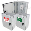Altelix 12x10x6 Fiberglass Outdoor Weatherproof NEMA 4X Phone Call Box with Emergency Phone or Service Phone Label