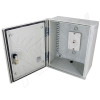 Altelix 12x10x6 Fiberglass Outdoor Weatherproof NEMA 4X Phone Call Box with Emergency Phone Label