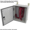 Altelix 12x10x6 Fiberglass Outdoor Weatherproof NEMA 4X Phone Call Box with Emergency Phone or Service Phone Label